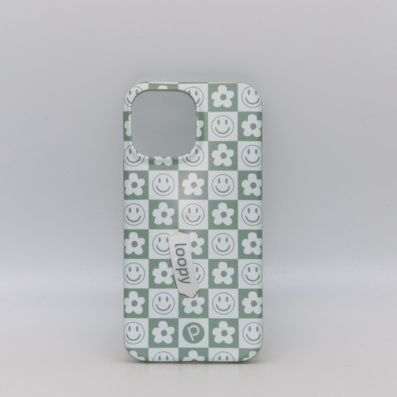 Loopy Case iPhone 12/13 Pro Max Sage Smileys - Picture 2 of 9